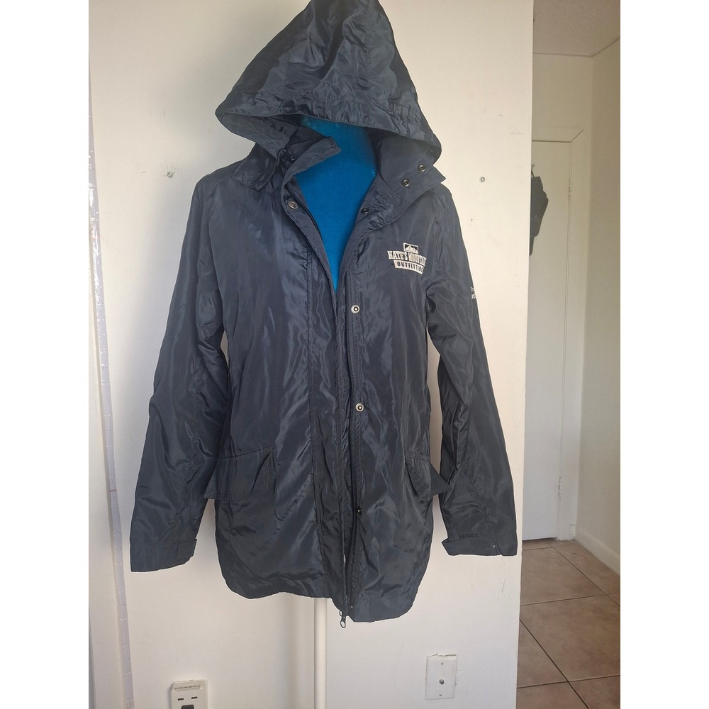 Vantage Womens Navy Blue Kates Mountain Outfitters Greenbrier Rain Jacket Small